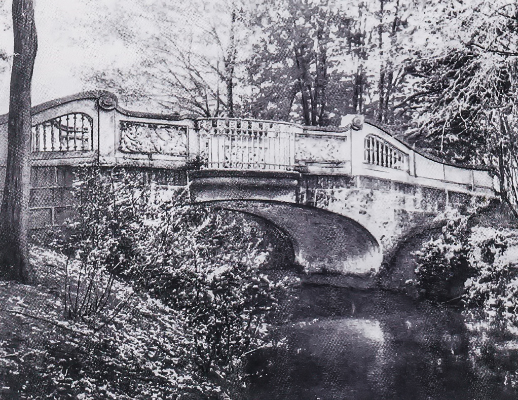Postkarte der Wiegandbrücke 1910, 