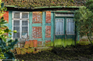 Detail eines alten Bauernhauses in Fischerhude
