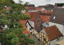 Blick von oben ins Bremer Schnoorviertel
